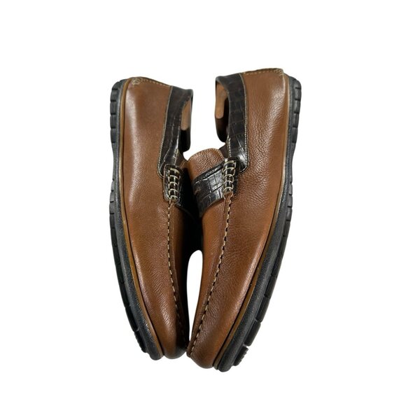 Johnston & Murphy Mens Size 12 M Brown Casual Slip On Driving Loafers NICE - Picture 5 of 8